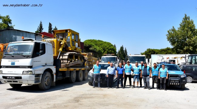 ŞEHZADELER BELEDİYESİ YANGIN BÖLGESİNE DESTEĞE GİTTİ