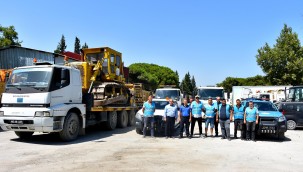 ŞEHZADELER BELEDİYESİ YANGIN BÖLGESİNE DESTEĞE GİTTİ