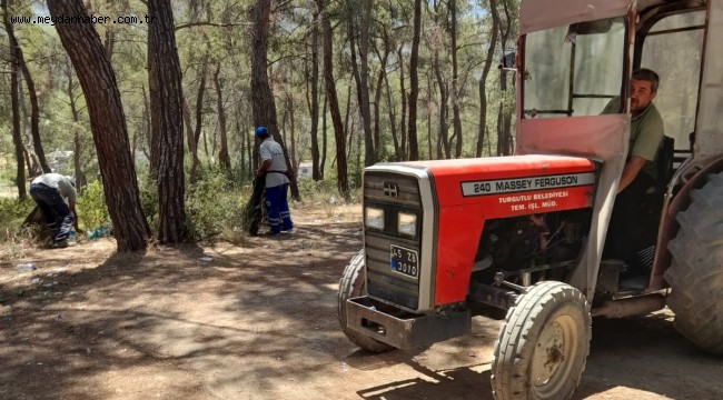 Turgutlu Belediyesi Ekipleri Yangınlara Karşı Ormanda Temizlik Yaptı