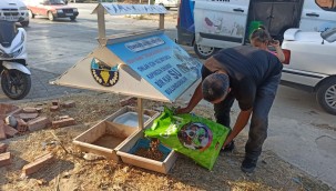  Turgutlu Belediyesinden Can Dostlara Mama ve Su Desteği