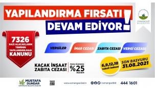 Yapılandırmada son tarih 31 Ağustos