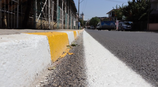 Yenişehir hastane yolu kısa sürede pırıl pırıl oldu