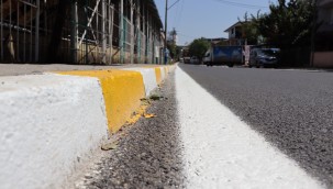 Yenişehir hastane yolu kısa sürede pırıl pırıl oldu