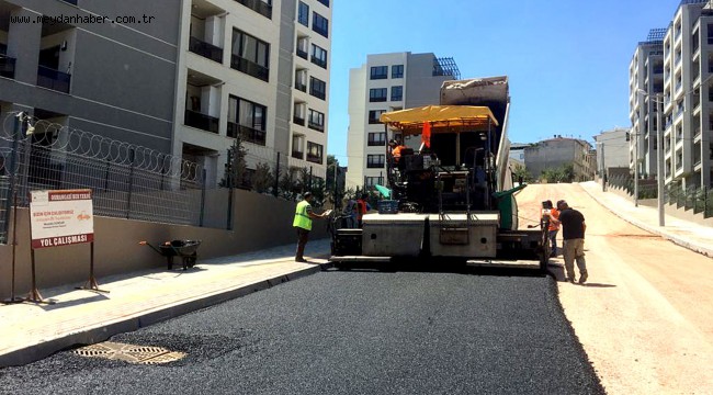 Yollar Sıcak Asfaltla Kaplanıyor