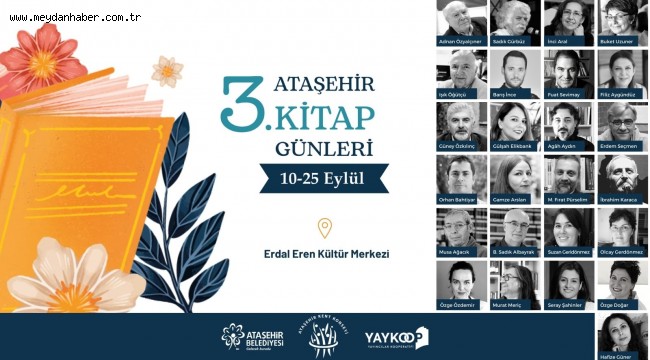 ATAŞEHİR 3. KİTAP GÜNLERİ BAŞLIYOR