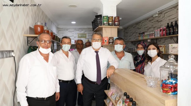 BAŞKAN ÇERÇİ KARAKÖY'DE ESNAF ZİYARETİ YAPTI