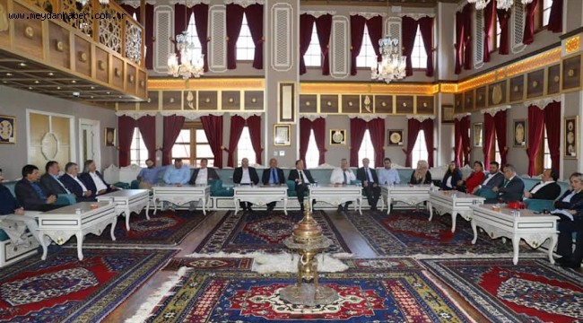 BAŞKAN ÇERÇİ KARESİ HEYETİNİ AĞIRLADI