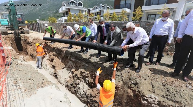 Başkan Gürün, "Fethiye Kanalizasyon Hatlarının 88 kilometresini Tamamladık"