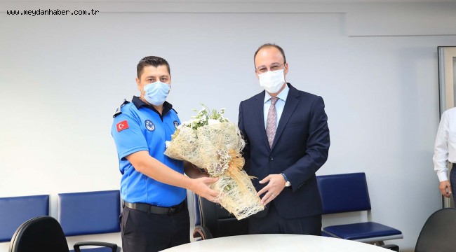 BAŞKAN ÖRKİ, ZABITA MÜDÜRLÜĞÜ'NÜ ZİYARET ETTİ