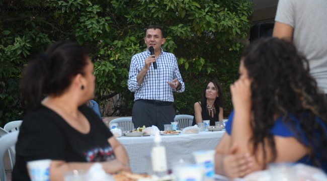 Başkan Özyiğit, mahalle sakinlerinin dayanışma yemeğine katıldı