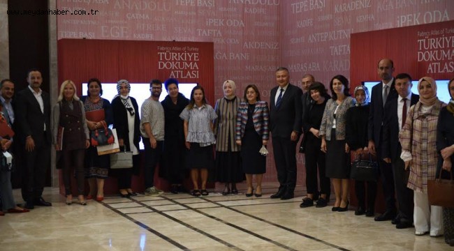 BAŞKAN ŞAHİN, TÜRKİYE DOKUMA ATLASI PROJESİ İÇİN TASARIMCILARLA BİR ARAYA GELDİ