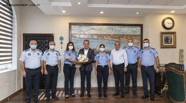 BAŞKAN SEÇER'E BÜYÜKŞEHİR ZABITASINDAN ZİYARET