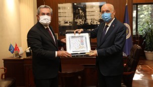 Başkan Yaşar'dan Rektör Ünüvar'a ziyaret 