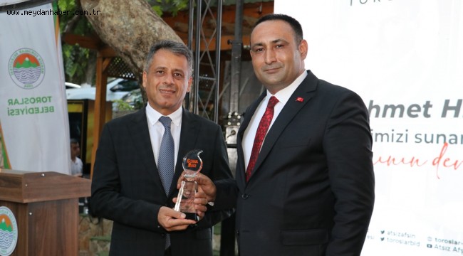 BAŞKAN YILMAZ'DAN KAYMAKAM ŞAHİN'E VEDA PROGRAMI