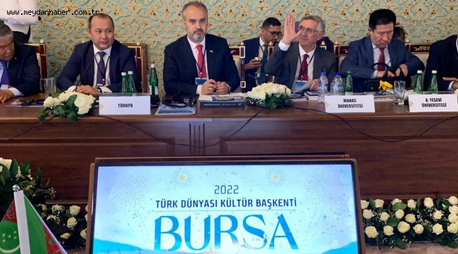 Bursa '2022 Türk Dünyası Kültür Başkenti' ilan edildi