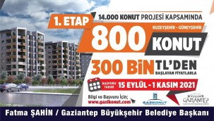 BÜYÜKŞEHİR'İN 14 BİN KONUTU İÇİN ÖN TALEP TOPLANMAYA BAŞLANIYOR