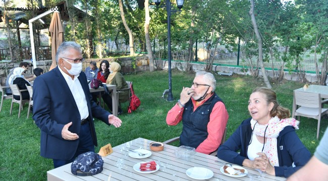 BÜYÜKŞEHİR'İN KORAMAZ VADİSİ İLE KAYSERİ MUTFAĞINI BULUŞTURDUĞU MEKAN HİZMETE AÇILDI