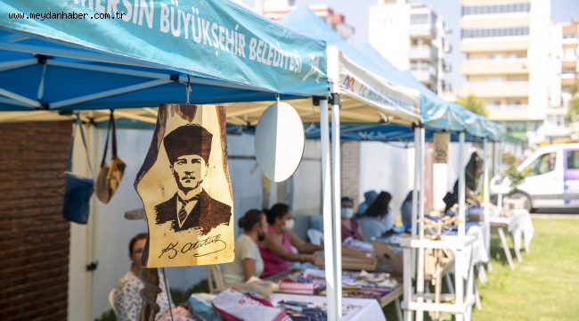 ERDEMLİ VE SİLİFKE'NİN ÜRETİCİ KADINLARINA MERSİN BÜYÜKŞEHİR'DEN SATIŞ DESTEĞİ