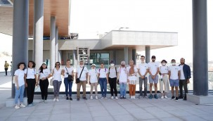 EXPO 2021 HATAY GÖNÜLLÜLERİ ORGANİZASYONUN YAPILACAĞI ALANI GEZDİ