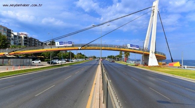 Göztepe Şehit Kerem Oğuz Erbay Köprüsü yenileniyor
