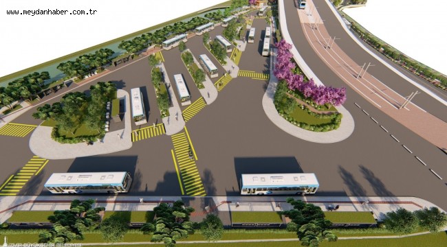 Halkapınar Aktarma Merkezi yepyeni bir görünüme kavuşacak