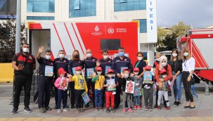 İstanbul İtfaiyesi'nden Kartallı Minik Öğrencilere Yangın Eğitimi