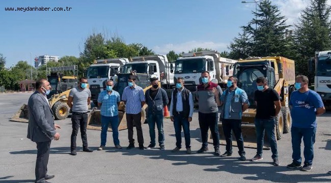 KAYSERİ BÜYÜKŞEHİR VE İLÇE BELEDİYELERİ, AFET BÖLGESİ BOZKURT'TA YARALARI SARDI