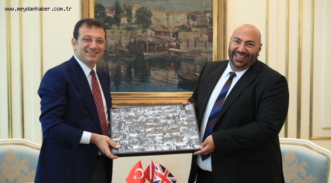 KKTC KÖKENLİ BAŞKONSOLOS'TAN İMAMOĞLU'NA NEZAKET ZİYARETİ