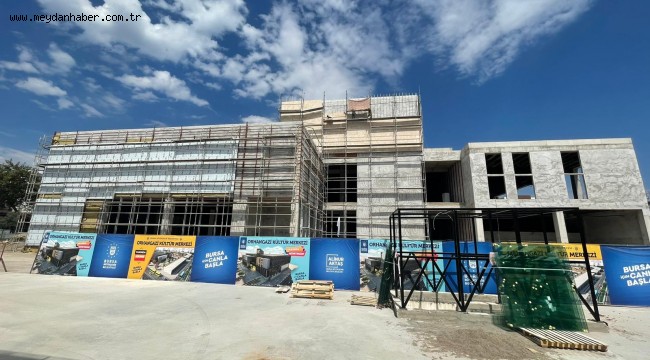 Kültür merkezinde çalışmalar hızlandı