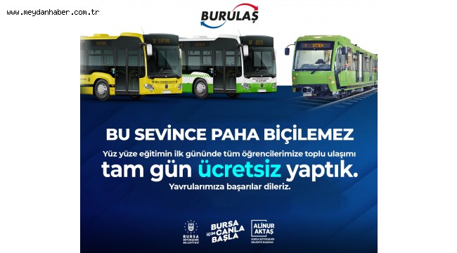 Okula ulaşım ilk gün ücretsiz