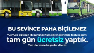 Okula ulaşım ilk gün ücretsiz