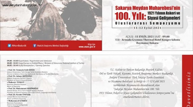 Sakarya Zaferi'nin 100. yıl Etkinlikleri Devam Ediyor