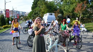 `SÜSLÜ KADINLAR' BEYLİKDÜZÜ'NDE PEDAL ÇEVİRDİ`