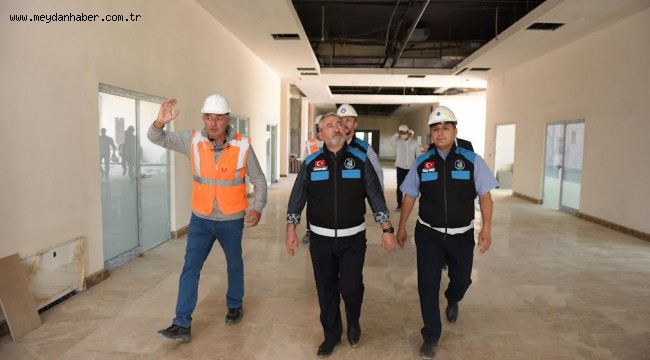 Yeni Belediye Binasında çalışmalar hızlandı