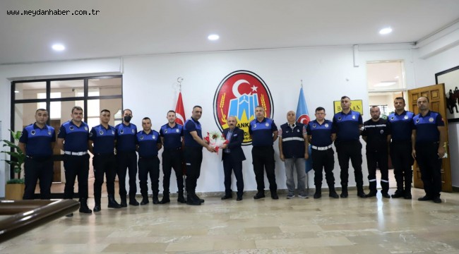 Zabıta Teşkilatından Başkan Esen'e Ziyaret