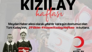  29 Ekim- 4 Kasım Kızılay Haftası