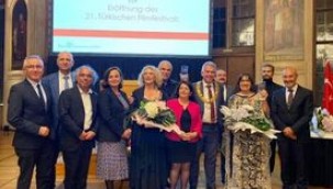 Başkan Soyer, Frankfurt'ta katıldığı 21. Uluslararası Türk Film Festivali'nin galasında konuştu: