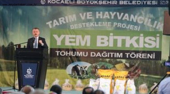 Büyükşehir'den gübre ve tohum desteği