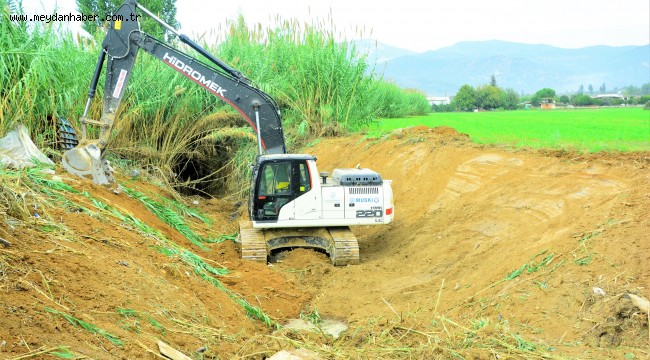  Büyükşehir Milas ve Bodrum'da 11 bin 300 Metre Dere Temizliği Yaptı