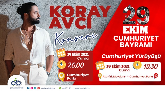 Çorlu'da 29 Ekim Cumhuriyet Bayramı Coşkusu Yaşanacak