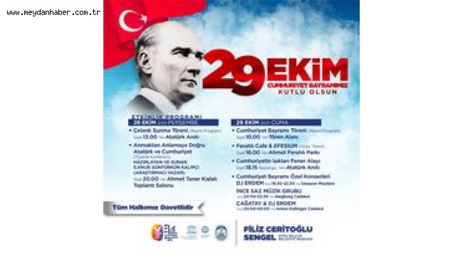 CUMHURİYETİN IŞIKLARI EFES SELÇUK SOKAKLARINDA EFES SELÇUK'TA CUMHURİYET COŞKUSU ÇOCUK KORTEJİ İLE YAŞANACAK