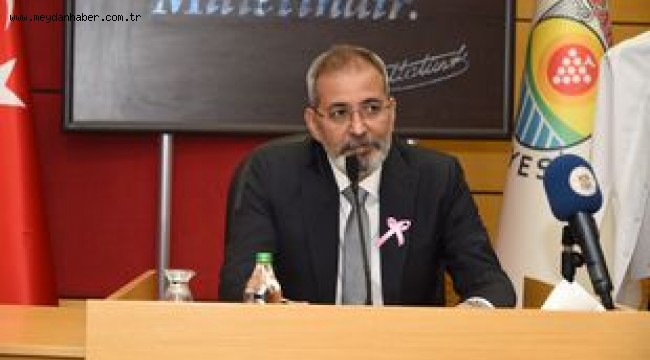 DOKTOR BELEDİYE BAŞKANI'NDAN KADINLARA YÖNELİK MEME KANSERİ SUNUMU