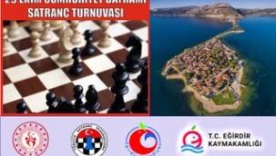 EĞİRDİR BELEDİYESİ 29 EKİM CUMHURİYET BAYRAMI SATRANÇ TURNUVASI.