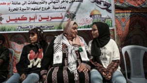 Filistinli anne 6 yıl sonra çocuklarına kavuştu