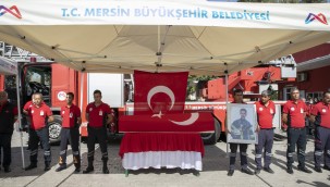 GÖREV ŞEHİDİ BÜYÜKŞEHİR İTFAİYE ERİ İRFAN ÇELİK, SON YOLCULUĞUNA UĞURLANDI