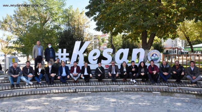 Helvacıoğlu, 21 Ekim Dünya Gazeteciler Günü'nde Keşanlı Gazetecilerle buluştu