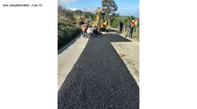 Kandıra Akçaova'da asfaltlama çalışmaları