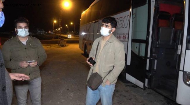 Karantinayı ihlal etti, yolcu otobüsünde yakalandı