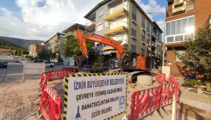 Karşıyaka ve Karabağlar'da yağmur suyu hattı çalışmaları sürüyor