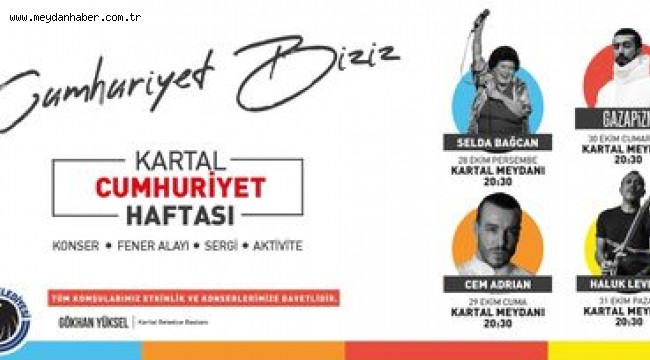 KARTAL BELEDİYESİ'NDEN CUMHURİYET'İN 98. YILINA YAKIŞIR KUTLAMA